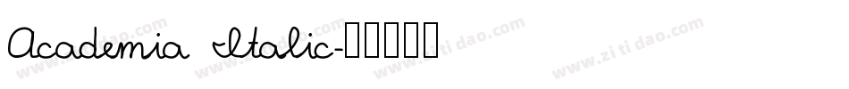 Academia Italic字体转换